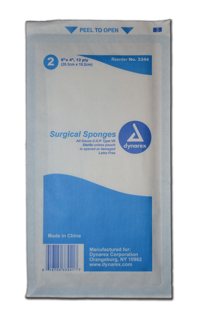 sterile dressing First Aid Only Sterile Gauze Dressing Pads 8 Ply 2 Width x 2 Length White 10 Pack