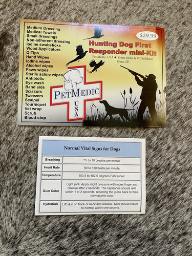 Hunting Dog Mini First Responder Kit