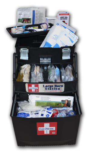Barn Equine First Aid Medical Kit - Large Barn Medical Station – EquiMedic  USA, Inc.